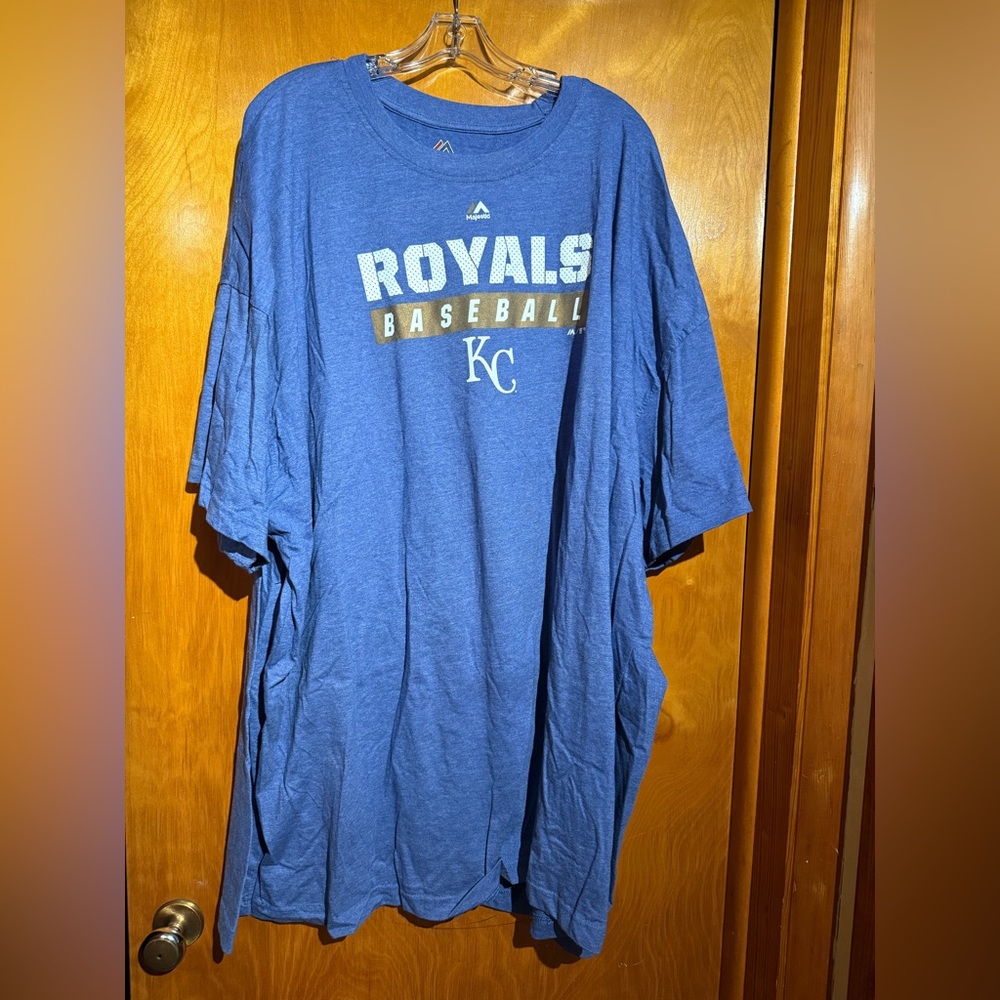 Majestic Navy Royals Tee